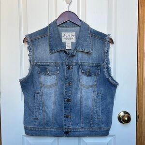American Rag Blue Denim Vest